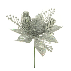 Christmas Hops Pick 17cm Silver