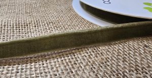 Velvet Ribbon Green 12mm x 10m