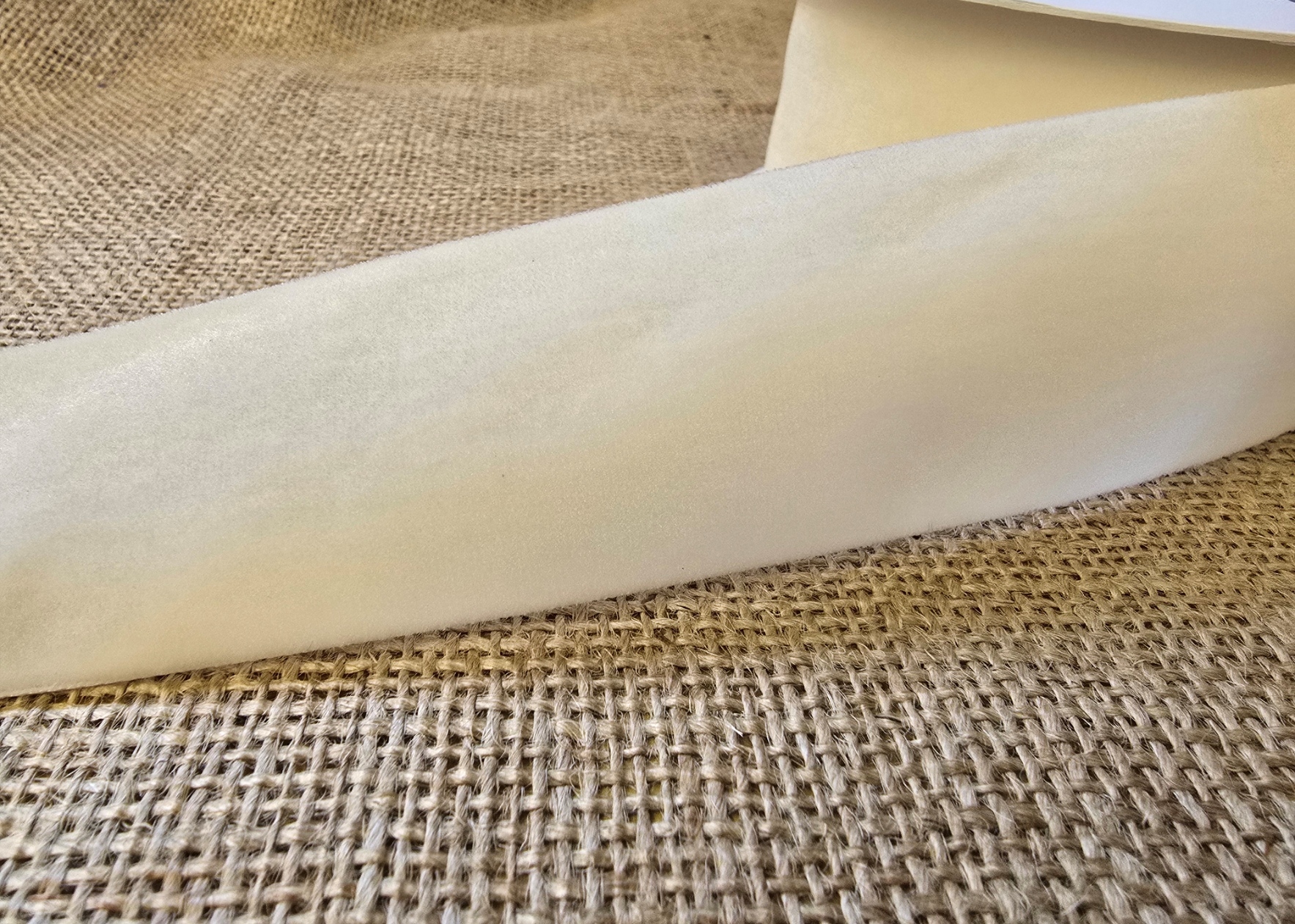 Velvet Ribbon Cream 50mm x 10m