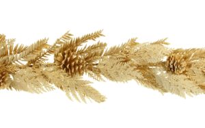 180cm Snowy Regal Pine Garland with Pinecones