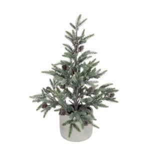 Frosted Pine Tree In Pot 44cm