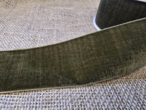 Velvet Ribbon Moss Green 50mm x 10m