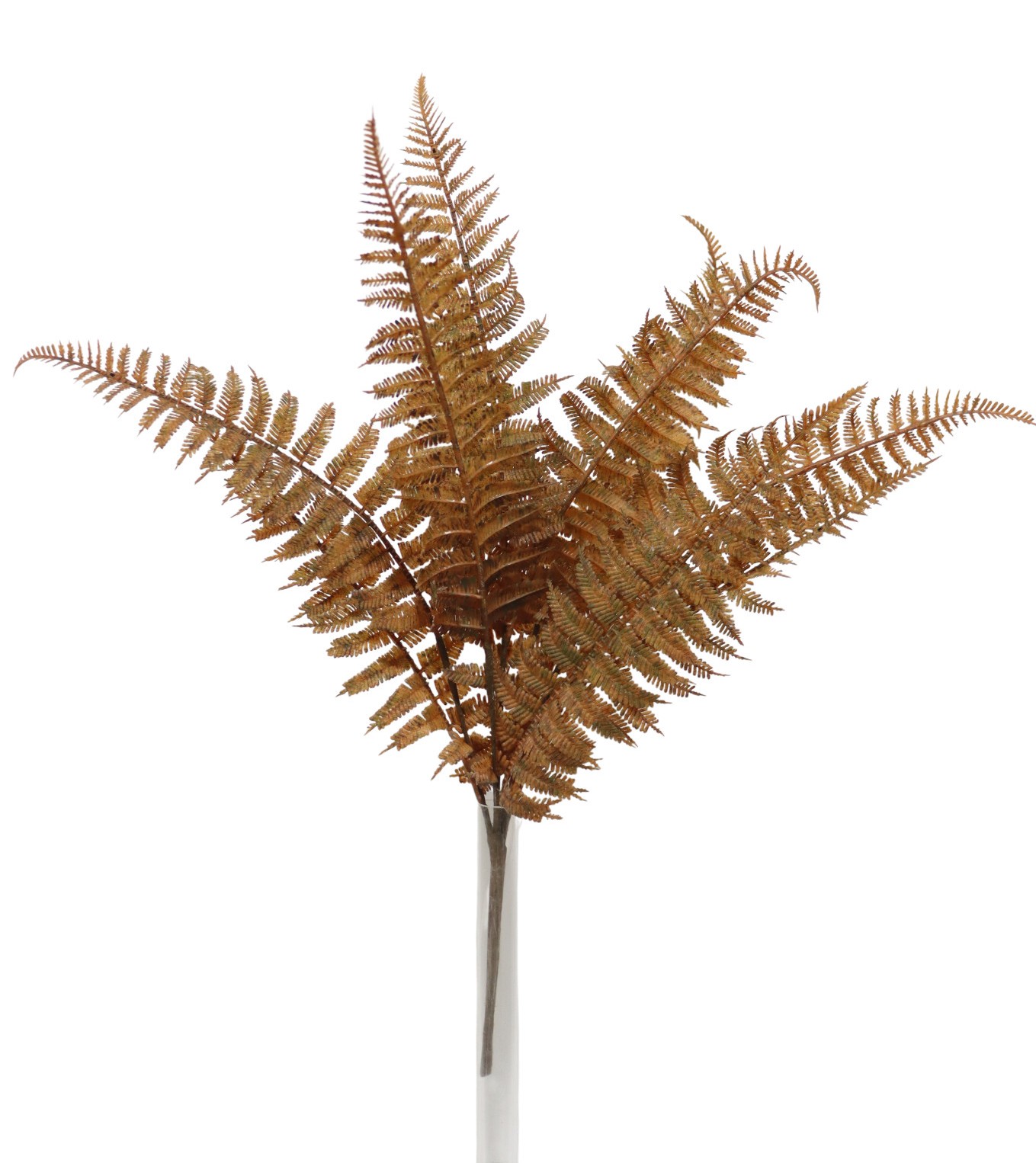 Artificial Boston Fern Bundle Brown 50cm