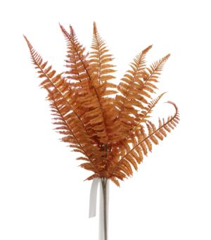 Artificial Boston Fern Bundle Orange 50cm