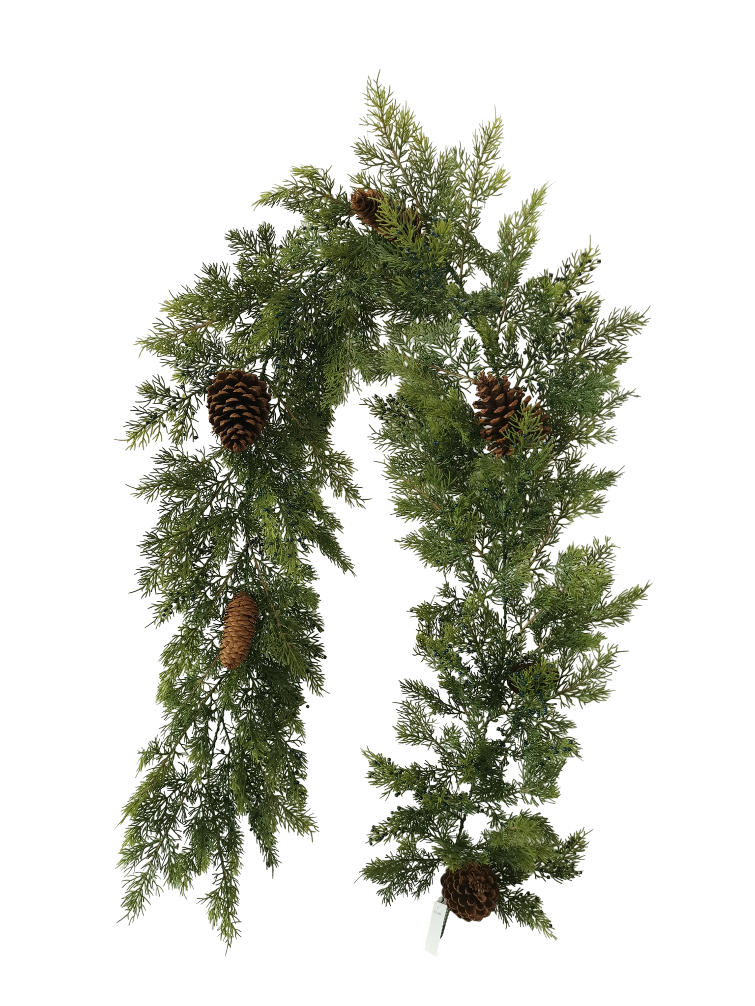 Old Forest Cedar Garland With Berries And Cones 182cm