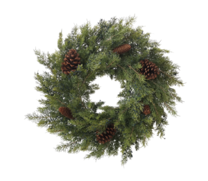 Old Forest Cedar Wreath With Berries And Cones 60cm