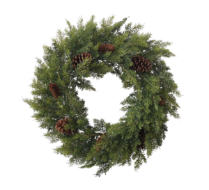Old Forest Cedar Wreath With Berries And Cones 75cm