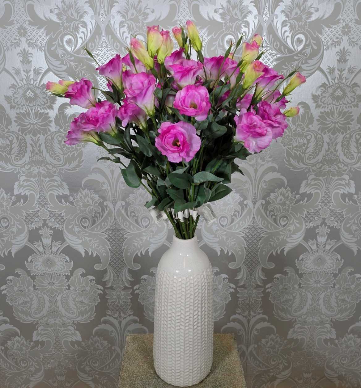 Artificial Eustoma Spray Pink 82cm