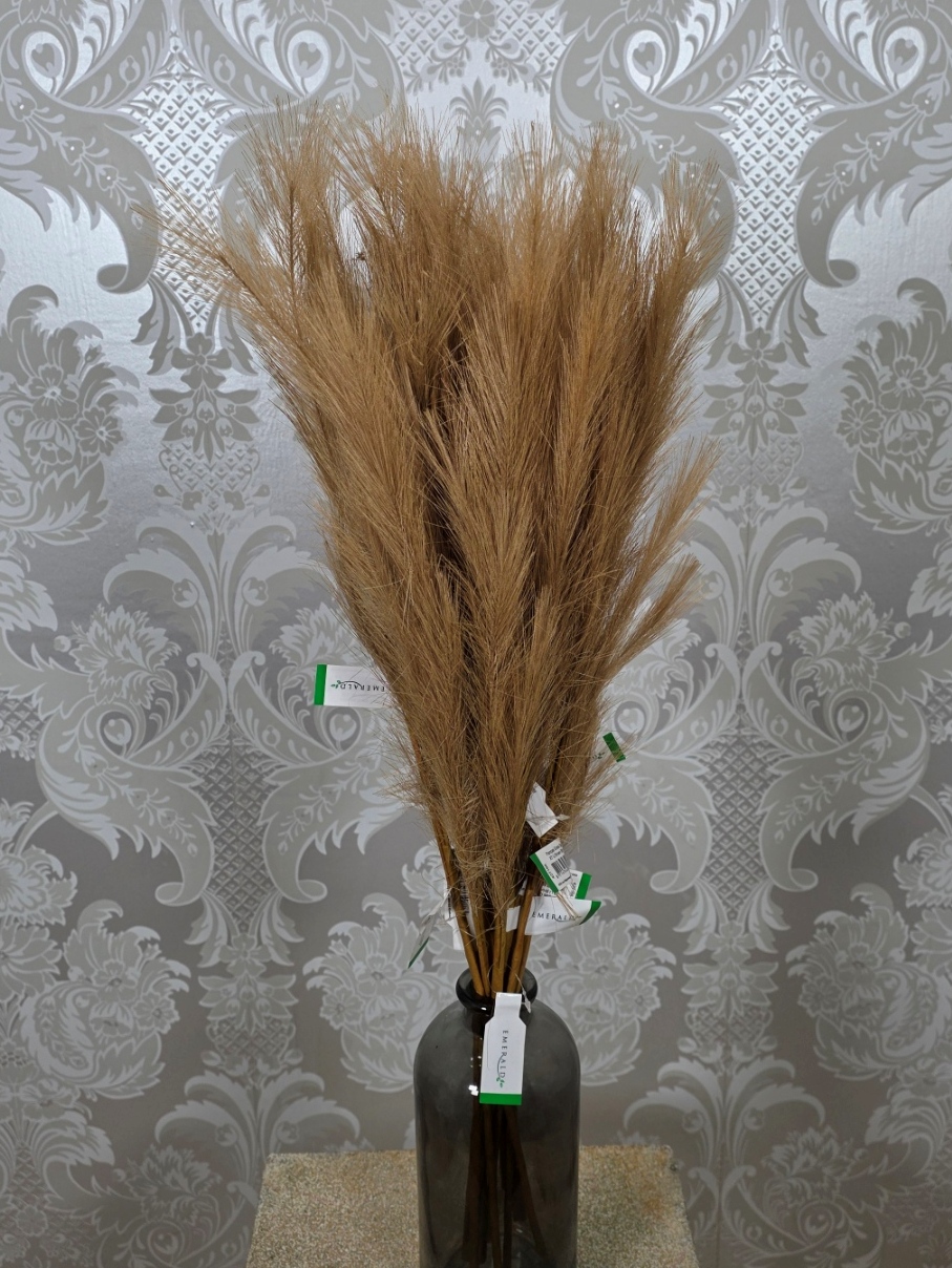 Artificial Pampas Spray 68cm Lt Brown
