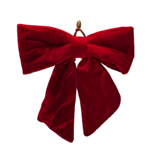 Velvet Bow Red 30 x 30cm