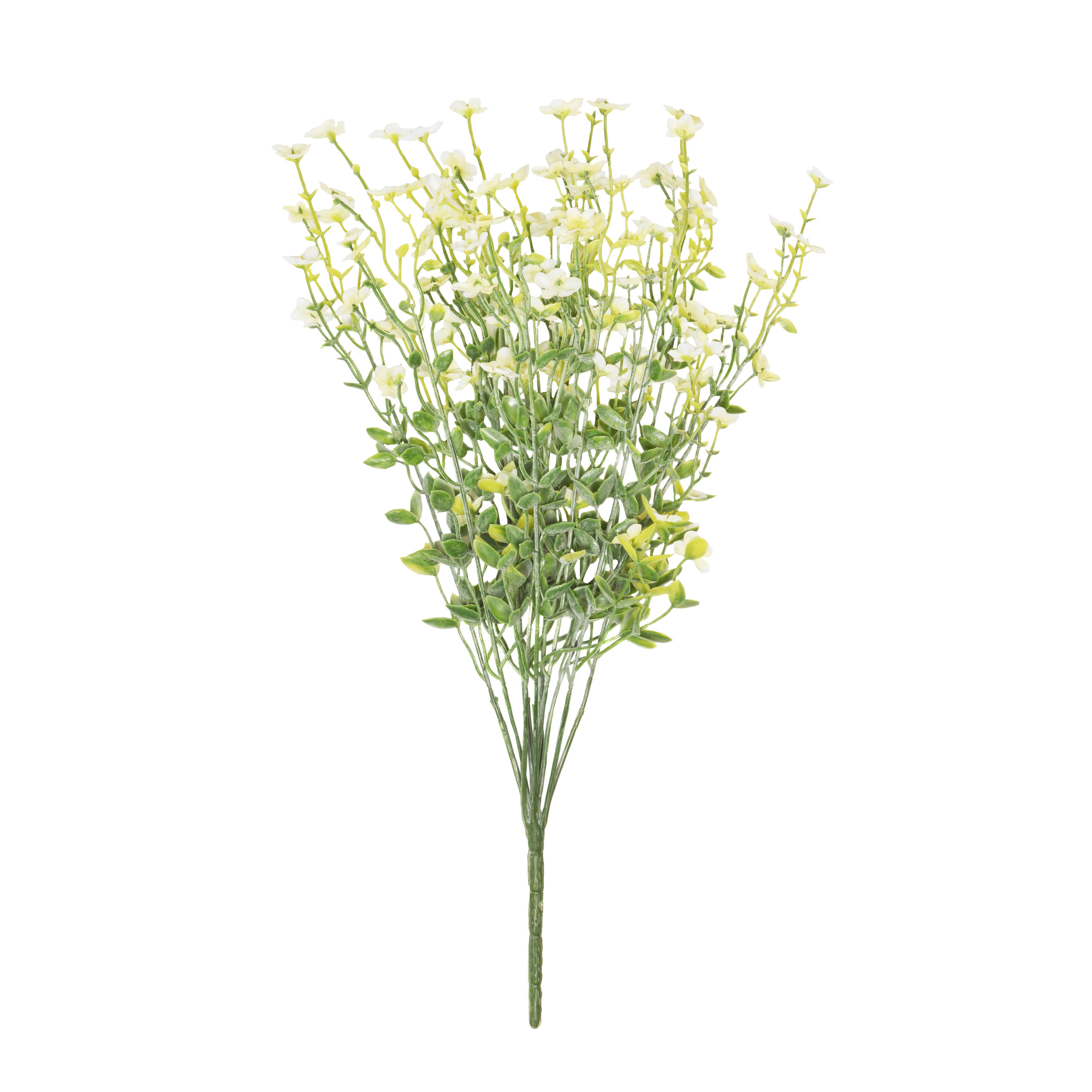 45cm Blossom Foliage Bouquet Cream