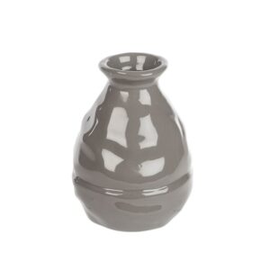 Ceramic Teardrop Vase 14cm Dark Green