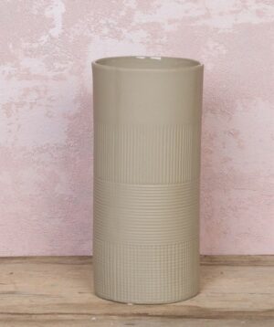 Textured Cylinder Vase 24cm High
