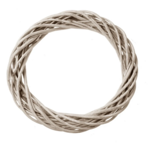 Willow Wreath Thick 30cm Grey